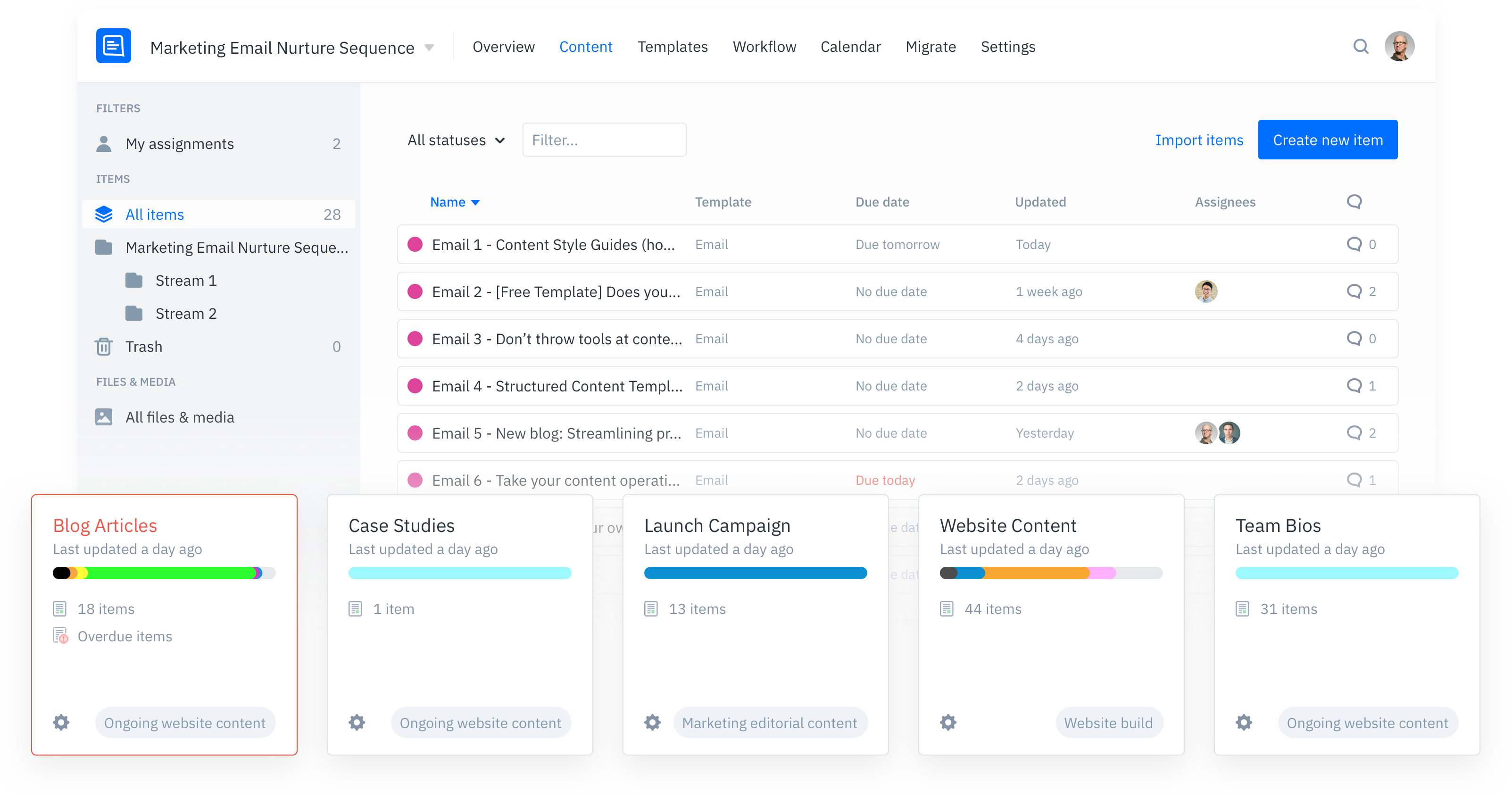 Consolidate All Your Content Into One Hub GatherContent